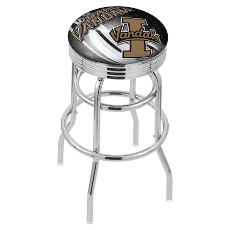 Holland Bar Stool Co 30" Chrome 2-Ring Idaho Swivel Bar Stool, Accent Ring L7C3C30IdahoU-D2